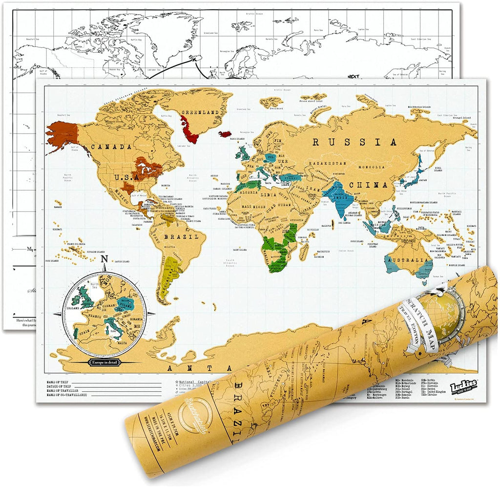 Scratch Map World SMALL (Travel)