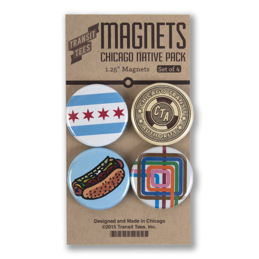Magnets - Chicago Native Pack - Transit Tees
