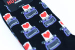 Typewriter with Heart Socks