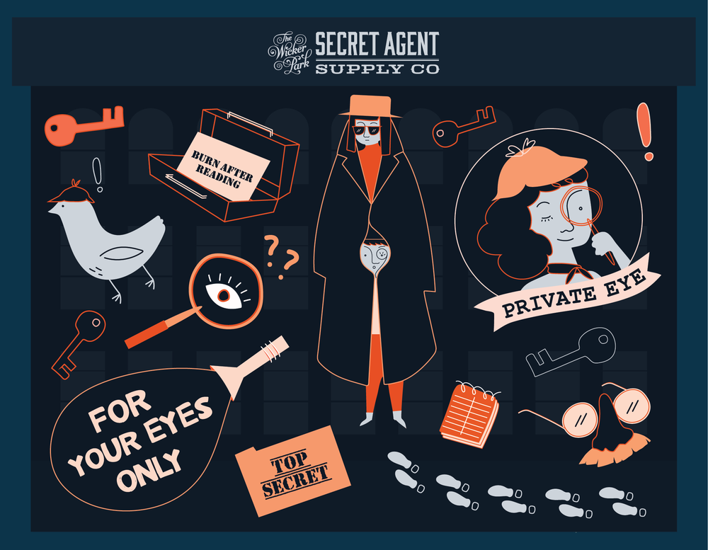 Secret Agent Supply Sticker Sheet