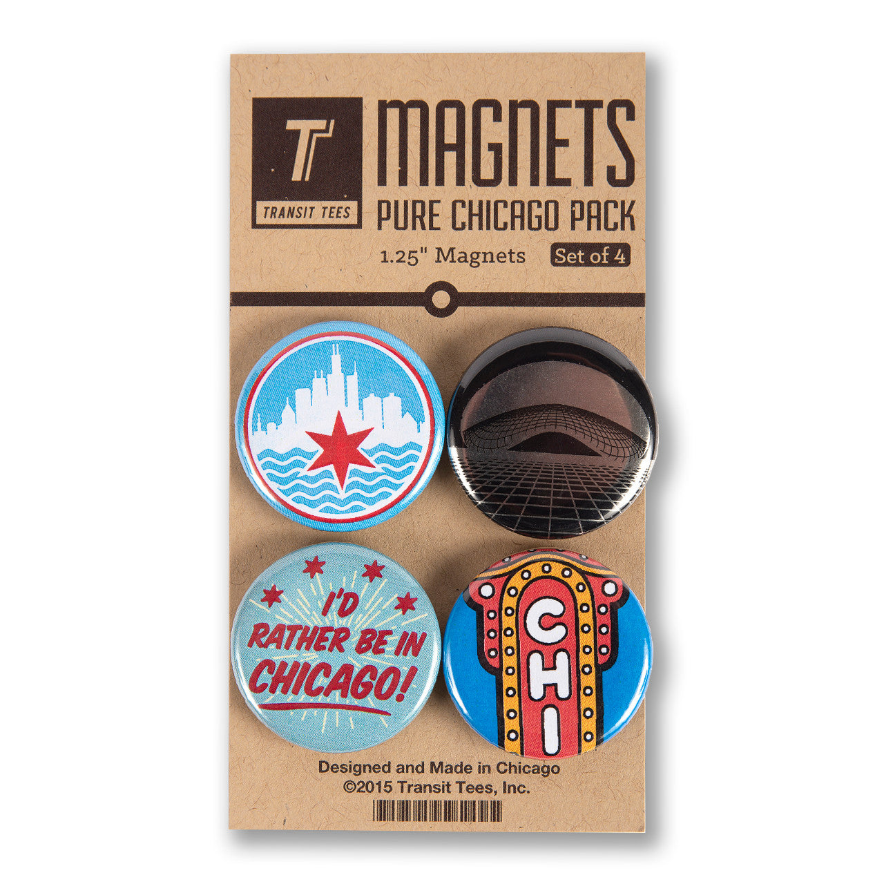 Magnets - Pure Chicago Pack - Transit Tees