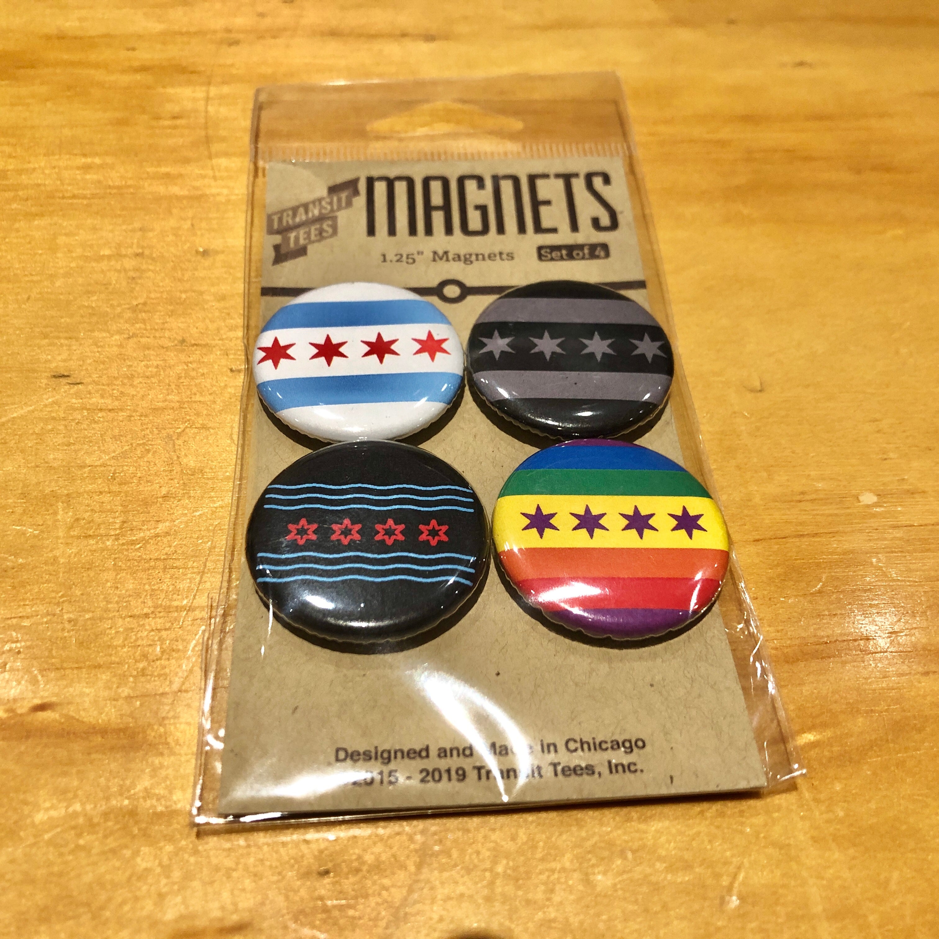 Magnets - Chicago Flags Pack - Transit Tees