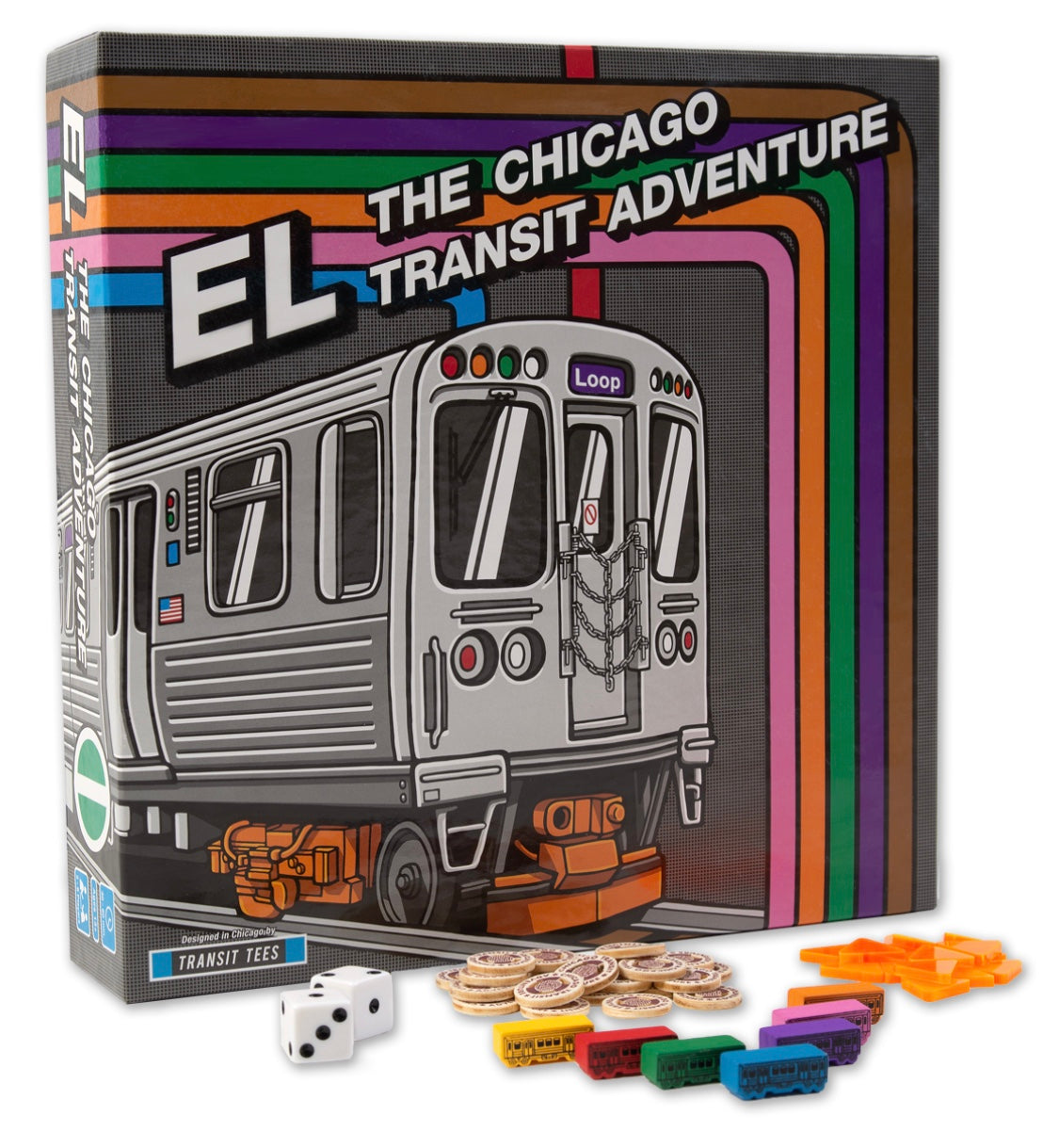 El The Chicago Transit Adventure Board Game - Transit Tees