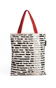 Banned Books Tote- Red Handle- Out of Print